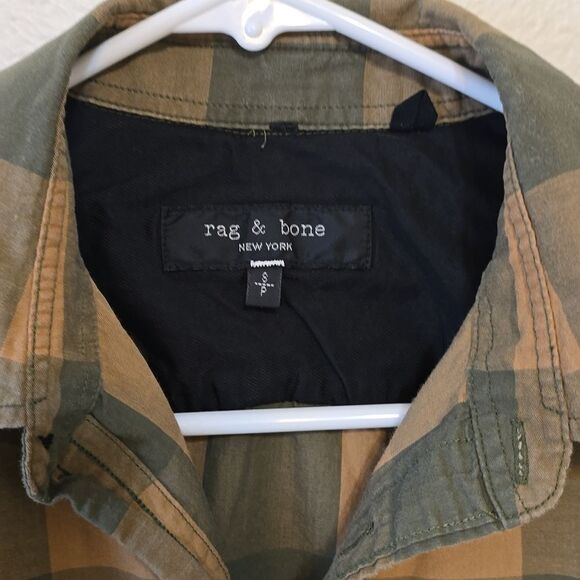 Rag & Bone Plaid Button Up Shirt Men’s S - Picture 2 of 8